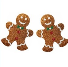Embellished Gingerbread Man Pasties
