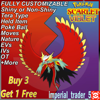 Pokémon Scarlet and Violet   Shiny Roaring Moon   W/ Best 6IV Customizable