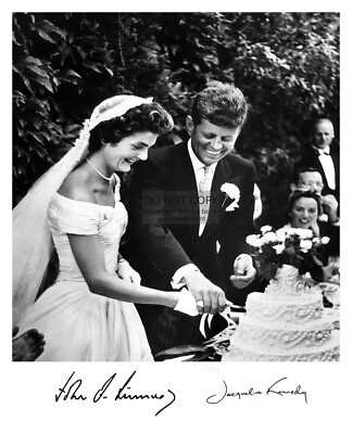 PRESIDENT JOHN F. KENNEDY JFK & JACKIE KENNEDY WEDDING AUTOGRAPHED 8X10  PHOTO | eBay