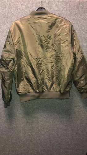 River Island dunkelgrün gepolstert MA1 Fliegerjacke groß TD102 Hh 01 - Bild 3 von 3