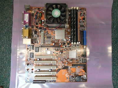 SYNTAX S648 MOTHERBOARD COMBO INTEL PENTIUM 4 2.4GHz 1GB FREE SHIPPING in USA