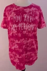 LuLaRoe Large Liv Tee You are my Person Tie Dye Pink NWT 02