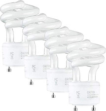 13Watt T2 Spiral CFL GU24 2 Prong Light Bulb Base 2700K 900Lm -UL Approved 120V