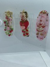 Custom Acrylic Paper Clips Set of 3 Strawberry Shortcake Inspired