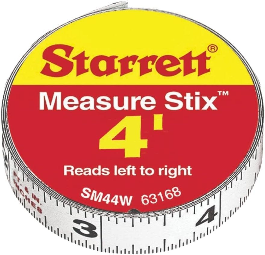 Tape Measure Stix with Adhesive Backing - Mount to Work Bench, Saw Table, Dra...