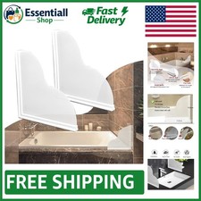Elegant Shower Splash Guard Kit - Waterproof Self-Adhesive Bath Corner Shields