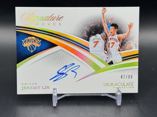 Jeremy Lin #1 2024 Panini Immaculate Signature Moves card