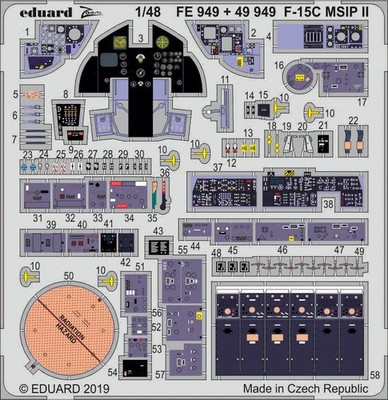 Eduard 1/48 F-15C MSIP II Cockpit+Interior (Great Wall) 49949