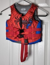 SwimWays Marvel Spiderman Life Jacket Vest Child 33-55 lbs USCG Approved EUC