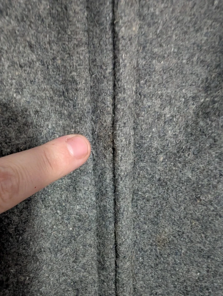 Fidelity Outerwear Boston, MA, EE. UU.) cremallera completa, mezcla de lana chaqueta, vintage XL  Foto 2 de 4