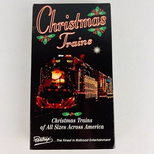 Christmas Trains of all Sizes Across America VHS Video Tape Pentrex