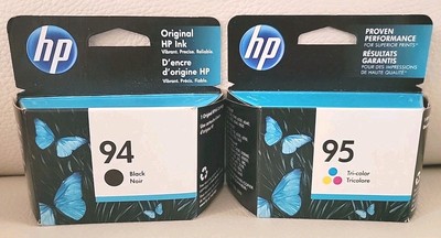 SET Genuine HP 94 Black & 95 Tri-Color C8765WN C8766WN Ink Cartridges **SEALED