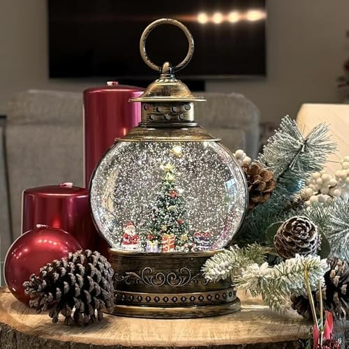 Christmas Snow Globes Cardinal Gift, Light up Musical Snow Globe ...