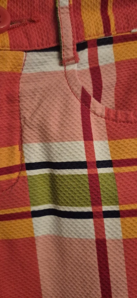 Pantalones Gymboree Niñas 8 Multicolor Primavera Cuadros 100% Algodón Rosa Verde LEER Foto 2 de 4