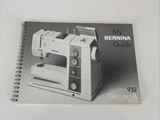 Genuine Original Vintage Bernina 932 Users Gu...