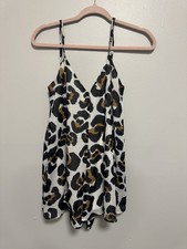 Women’s Show Me Your MuMu Leopard Print Romper Dress Size S