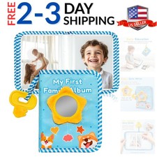 My First Photo Album for Baby, 18 4x6" Baby Photo Book with Soft Cloth Cover ...