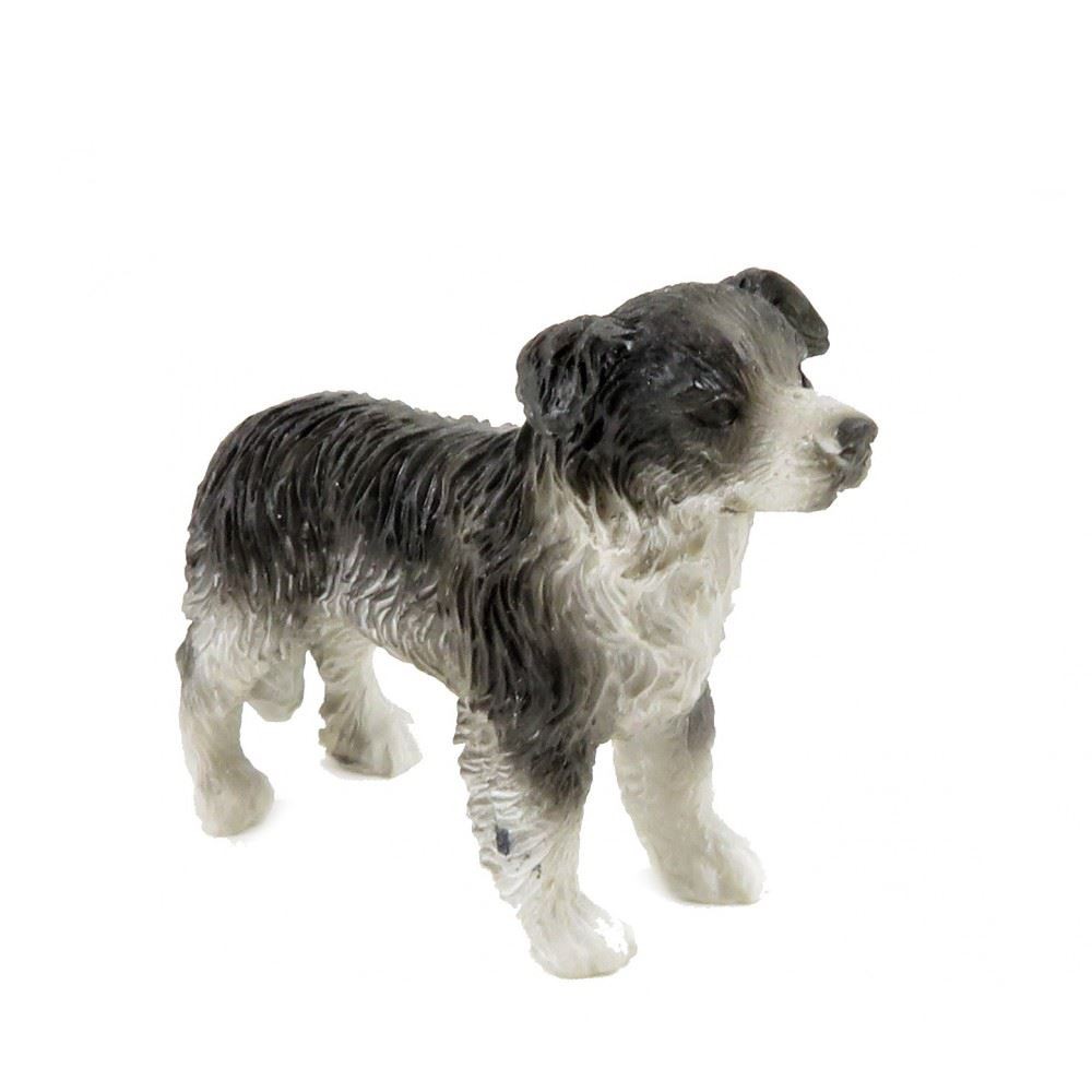 Dolls House Border Collie Standing Working Sheep Dog Pet Miniature Accessory
