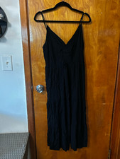 Ann Taylor LOFT Casual Midi Dress Keyhole Neckline Sleeveless Size 16
