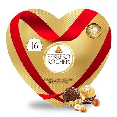 Ferrero Rocher - Fine Hazelnut Chocolates Candy  16 Pieces  7 oz Best BB 06/2026
