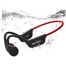 Swimming Headphones,IPX8 Waterproof Bone Conduction Headphones,32GB Black