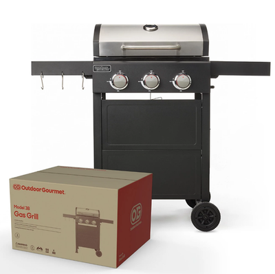 #ad Outdoor Gourmet 3 Burner Liquid Propane Grill New $99.89