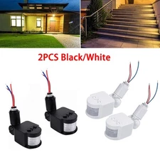 2pcs Motion Sensor Infrared PIR Movement Detector Outdoor Sensor Light Switch