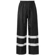 HI VIS OVER TROUSERS  VISIBILITY VIZ REFLECTIVE SAFETY WORKWEAR WATERPROOF PANTS