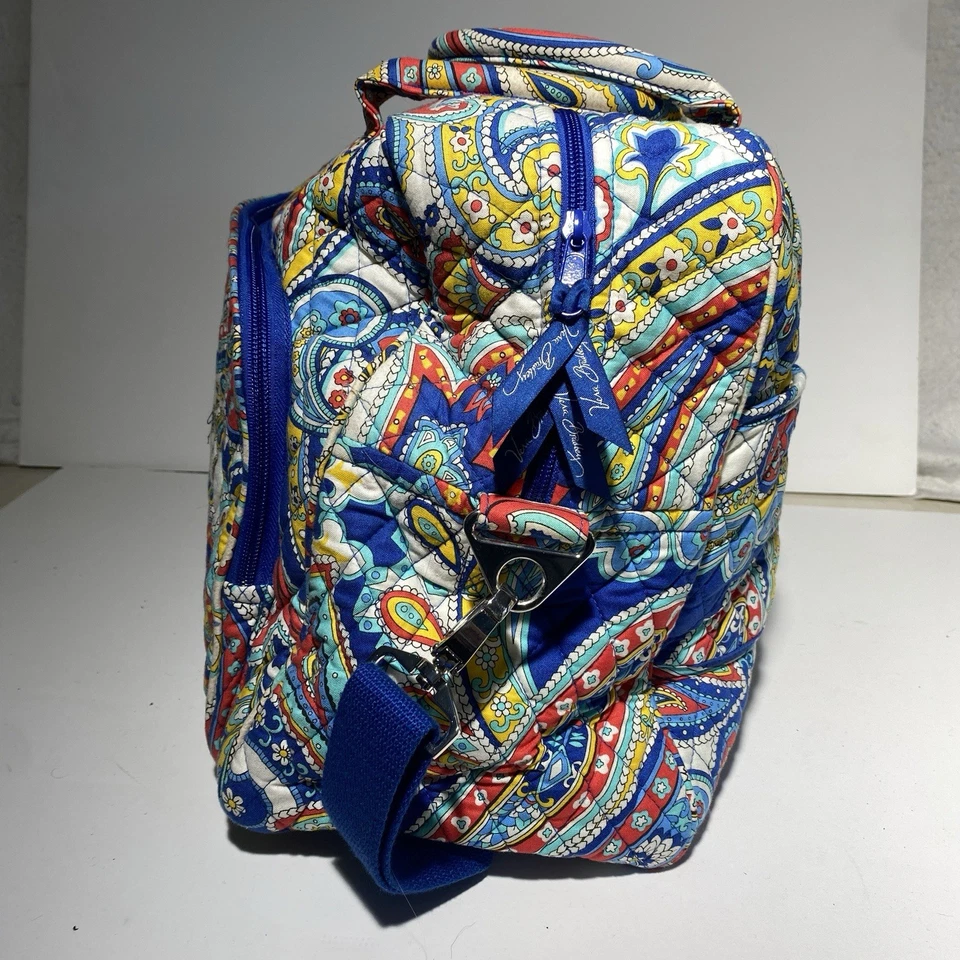 Vera Bradley Weekender Travel Tote Duffel Bag Large Retired Marina Paisley - Image 3 of 4