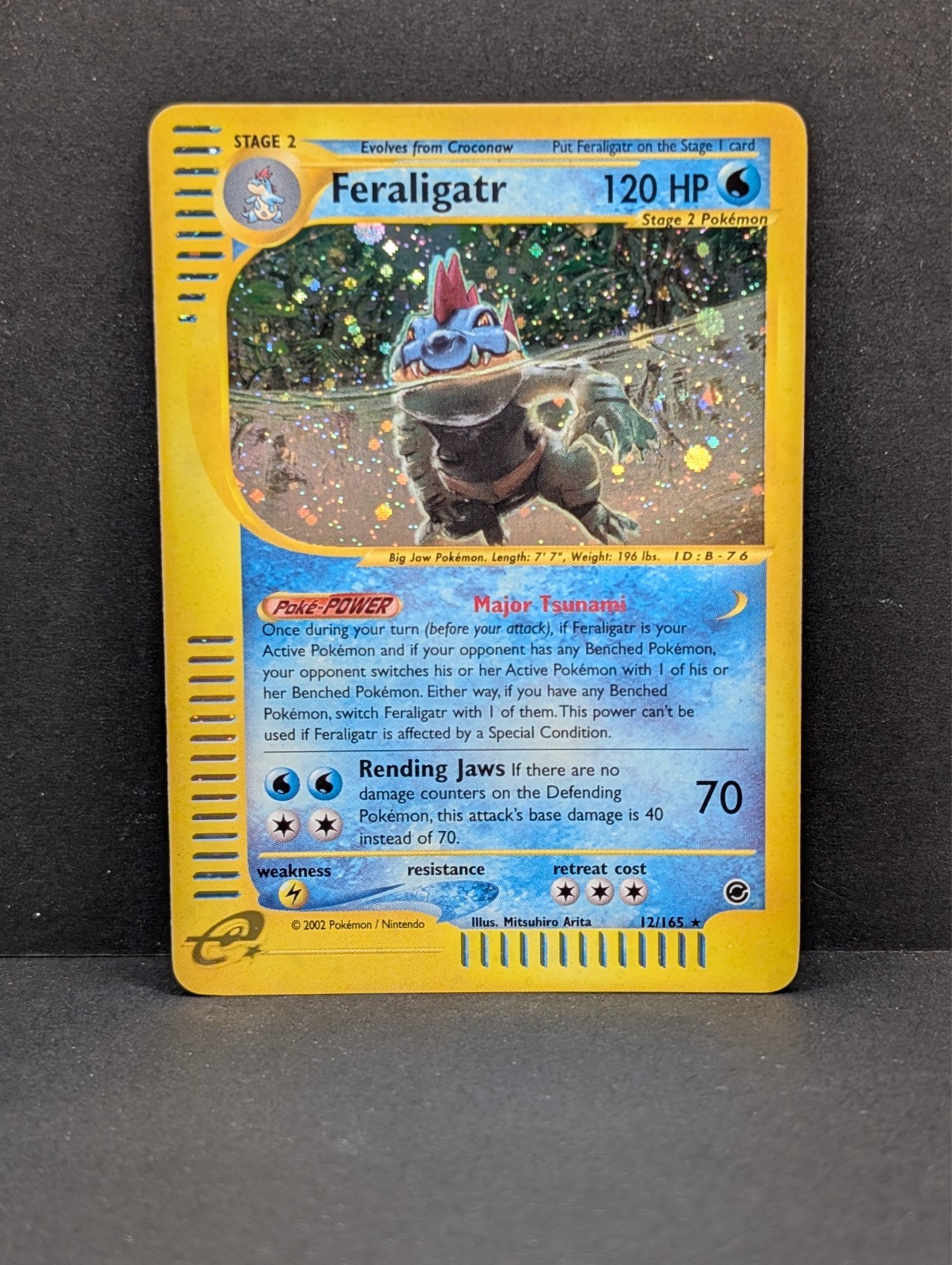 Feraligatr 012/165 Expedition Base Set Holo Ultra Rare Pokemon TCG Nintendo NM