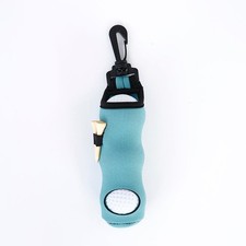 Golf Ball Carry Bag with Clasp Holds 3 Balls & Tees Attaches to Trousers Teal