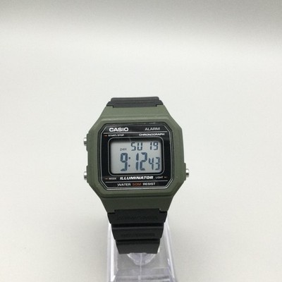 Casio Mens Watch 38mm Black Digital 3454 W-217H Illuminator 50M