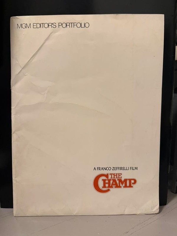 THE CHAMP MGM Folder 1979 RARE VINTAGE Voight Dunaway Schroder