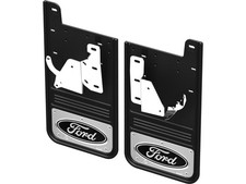 Ford Gatorback Ford Oval Stainless Rear Splash Guards Super Duty 2023-2026