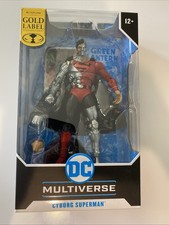 DC MCFARLANE GOLD LABEL CYBORG SUPERMAN HARD TO FIND BRAND NEW FACTORY SEALED