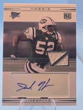 2007 Topps Performance - David Harris #127 Rookie Relic Autographs (AU, MEM, RC)
