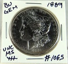 1889 MORGAN SILVER DOLLAR FROM ORIGINAL BANK BAG GEM BU US MINT #1065