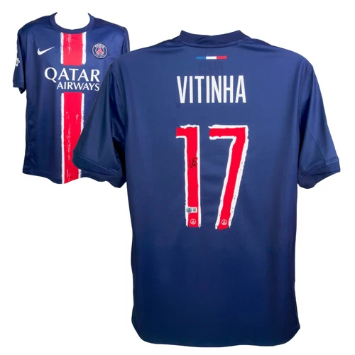 Vitinha Signed PSG Soccer Jersey #17 with Beckett Witness