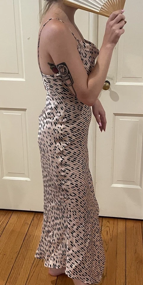 Alice + Olivia leopard print Harmony dress asymmetrical size 0 - Image 4 of 4