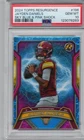 2024 Topps Resurgence - Rookie Jayden Daniels Sky Blue & Pink Shock - PSA 10