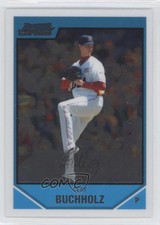 2007 Bowman Draft Chrome Draft Picks Prospects Clay Buchholz #BDPP69 fm0