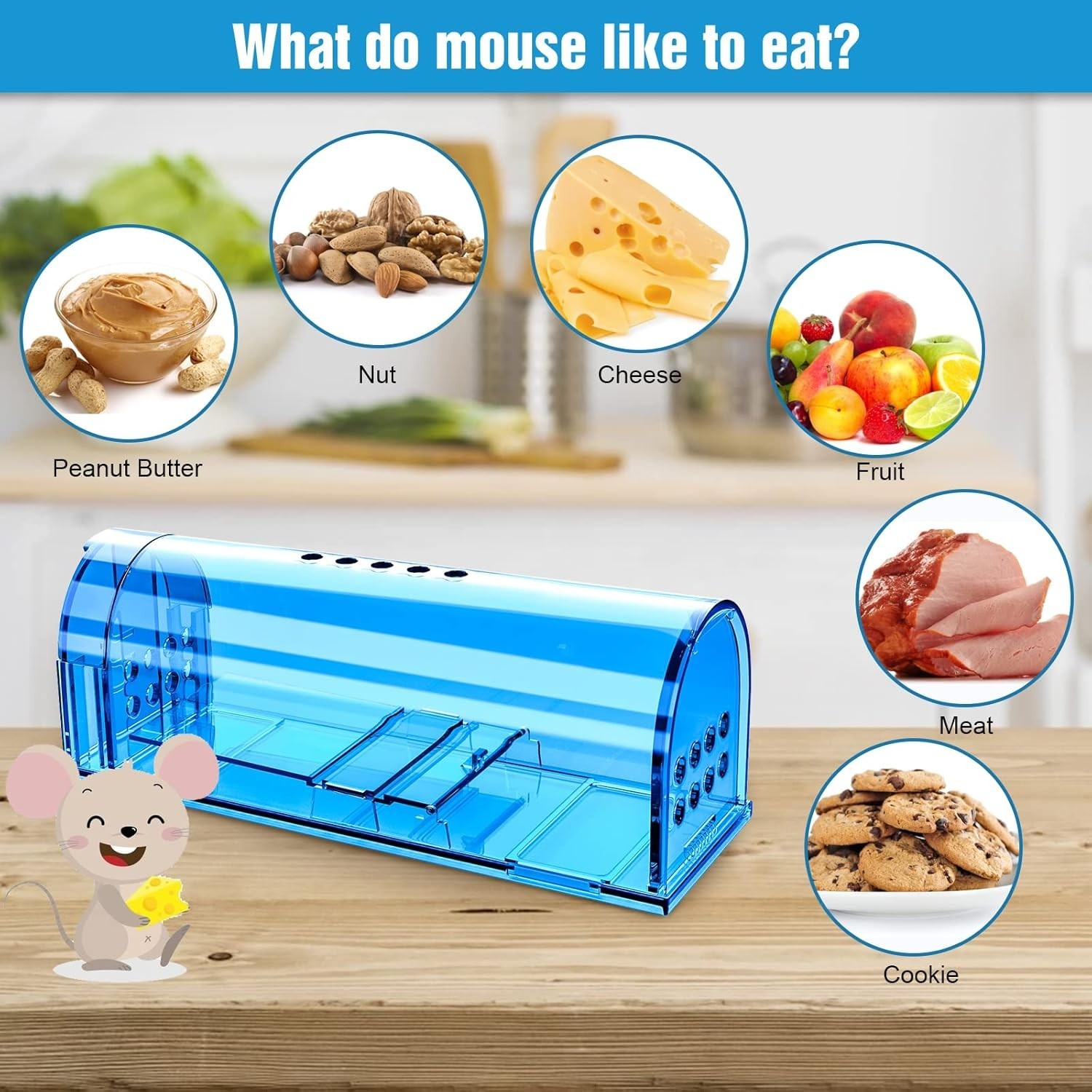 Humane Mouse Trap No Kill Catch & Release Reusable Cage Pet Safe Indoor Outdoor