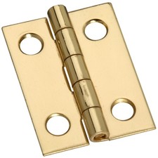 National Hardware N211-177 Solid Brass Decorative Narrow Hinge 1 L x 3/4 W in.