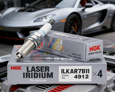 4X Genuine NGK 4912 Laser Iridium Spark Plugs ILKAR7B11 for Toyota Pontiac Lexus