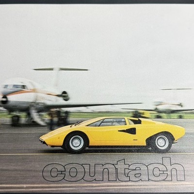 LAMBORGHINI COUNTACH / 8P Prospekt Katalog / 1975 PERISCOPO