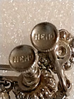 VINTAGE ART DECO  SIGNED NEMO CLEAR RHINESTONE SCREW BACK EARRINGS — photo 2