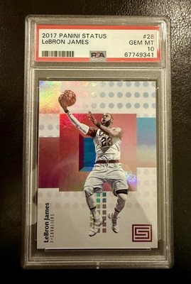 Lebron James 2017 Panini Status #28 PSA 10 Cavs
