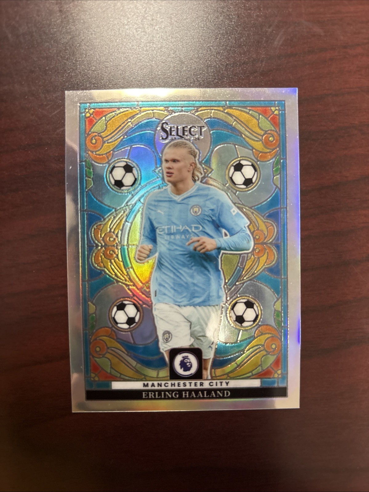 2023-24 Select FIFA Stained Glass Erling Haaland