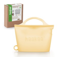 Haakaa On-The-Go Silicone Microwave Steam Sterilizer Bags for Travel, 40oz/12...