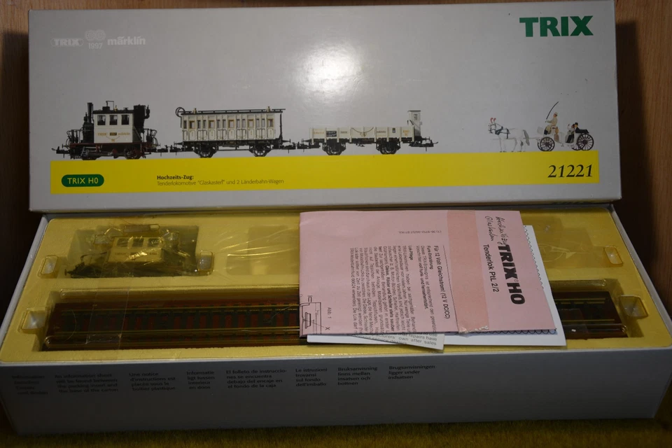 TRIX 21221 - Dampflok : Glaskasten - DC - OVP - Papiere - NUR LOK !!!!! - Bild 3 von 4